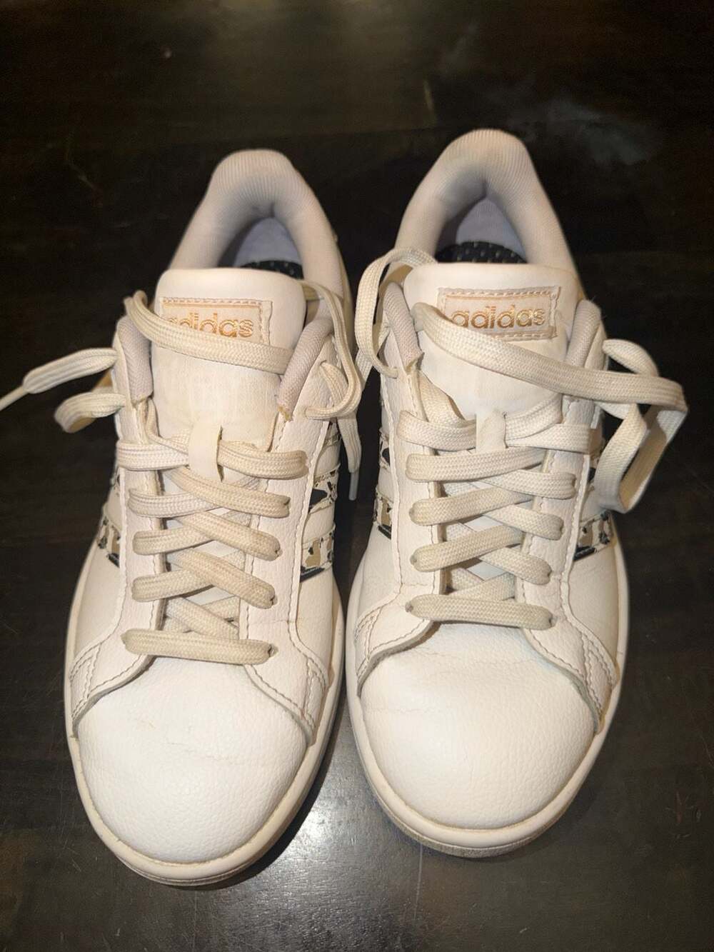 adidas Grand Court Leopard Print Sneaker Size 7